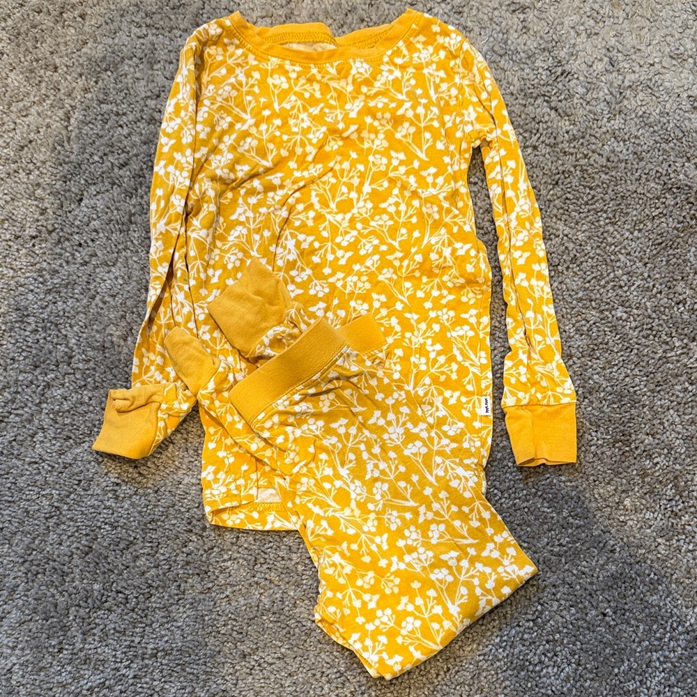 Little Sleepies Yellow Floral Kids Pajama Set